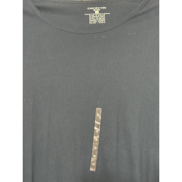 NWT Jones New York Sport Navy Blue Long Sleeve Crew Neck, 1X - Picture 3 of 5